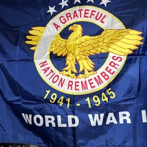 3' x 4' World War II Veterans Flag New Never Used